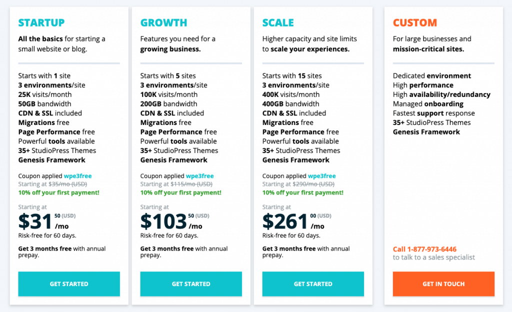 wp engine pricing discount