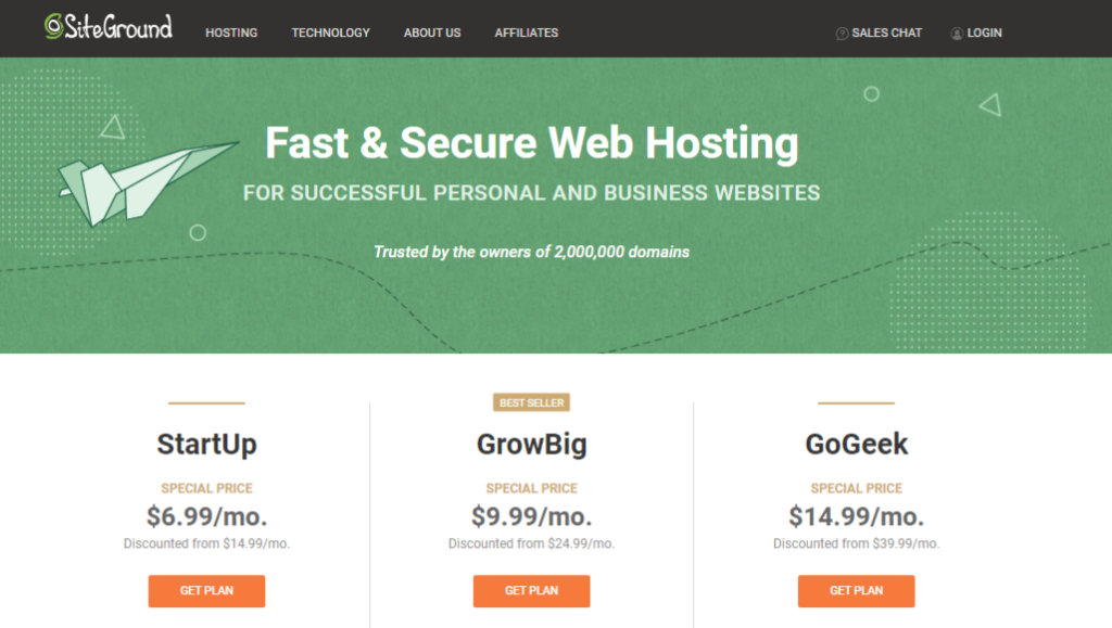 siteground web hosting